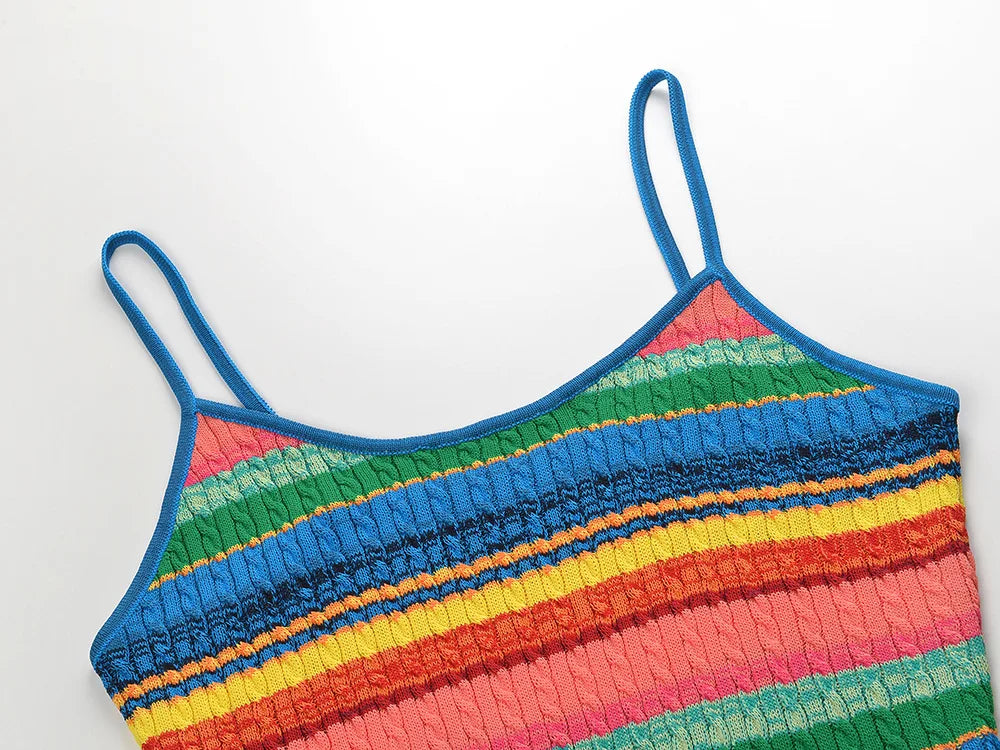 WezelBezel Knit Camisole Skirt - Slim Fit