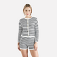 WezelBezel Striped Knit Casual Sweater