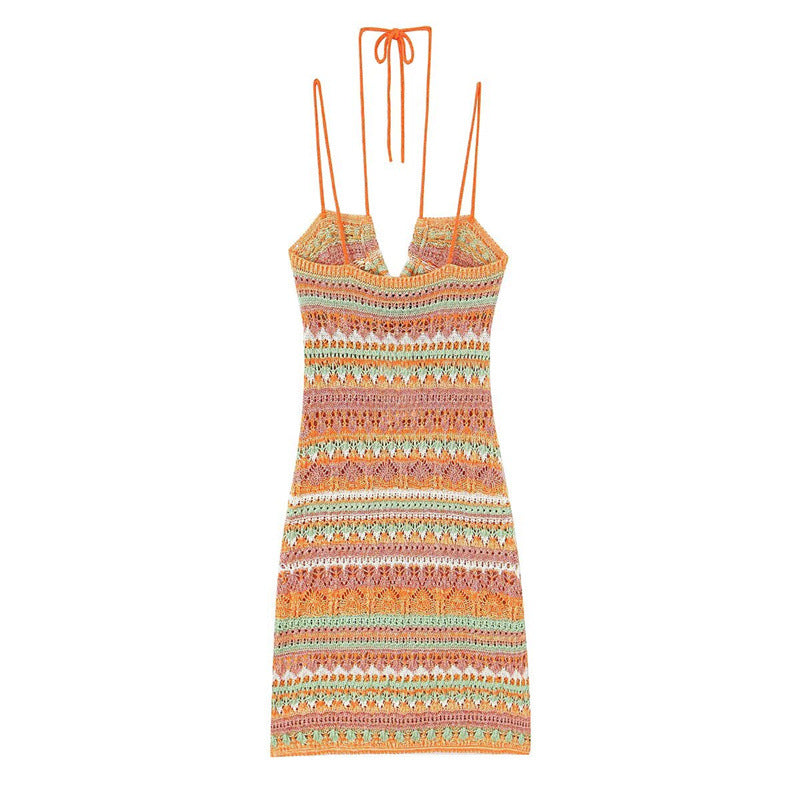 WezelBezel Strappy Knit Mini Dress