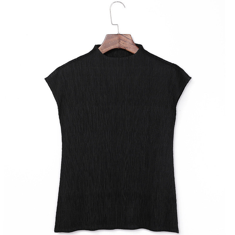 WezelBezel Sleeveless Vest - Half Turtleneck