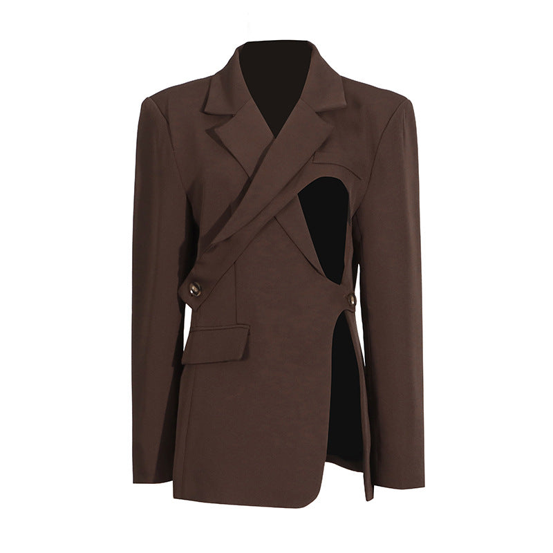 WezelBezel Waist Cinching Suit - Hollow Out Style