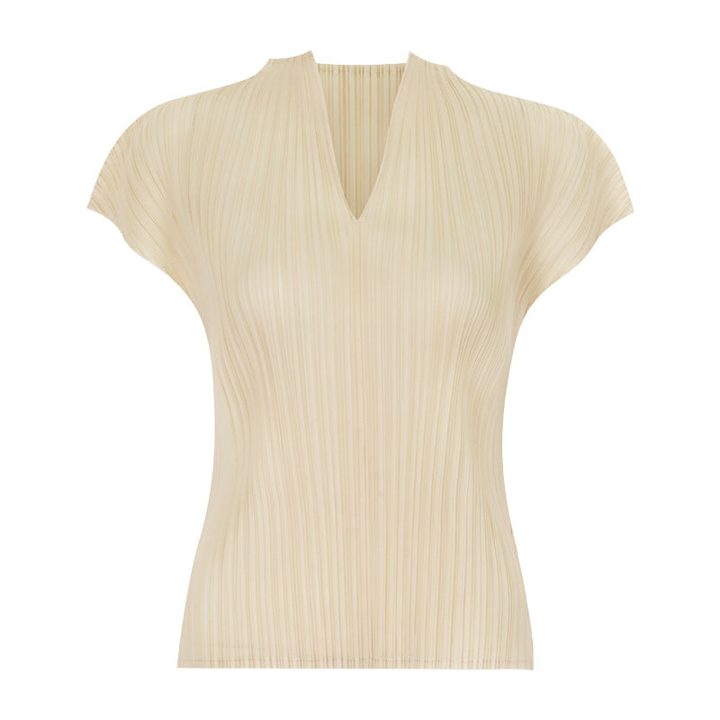 WezelBezel Pleated T-Shirt & Pants Set