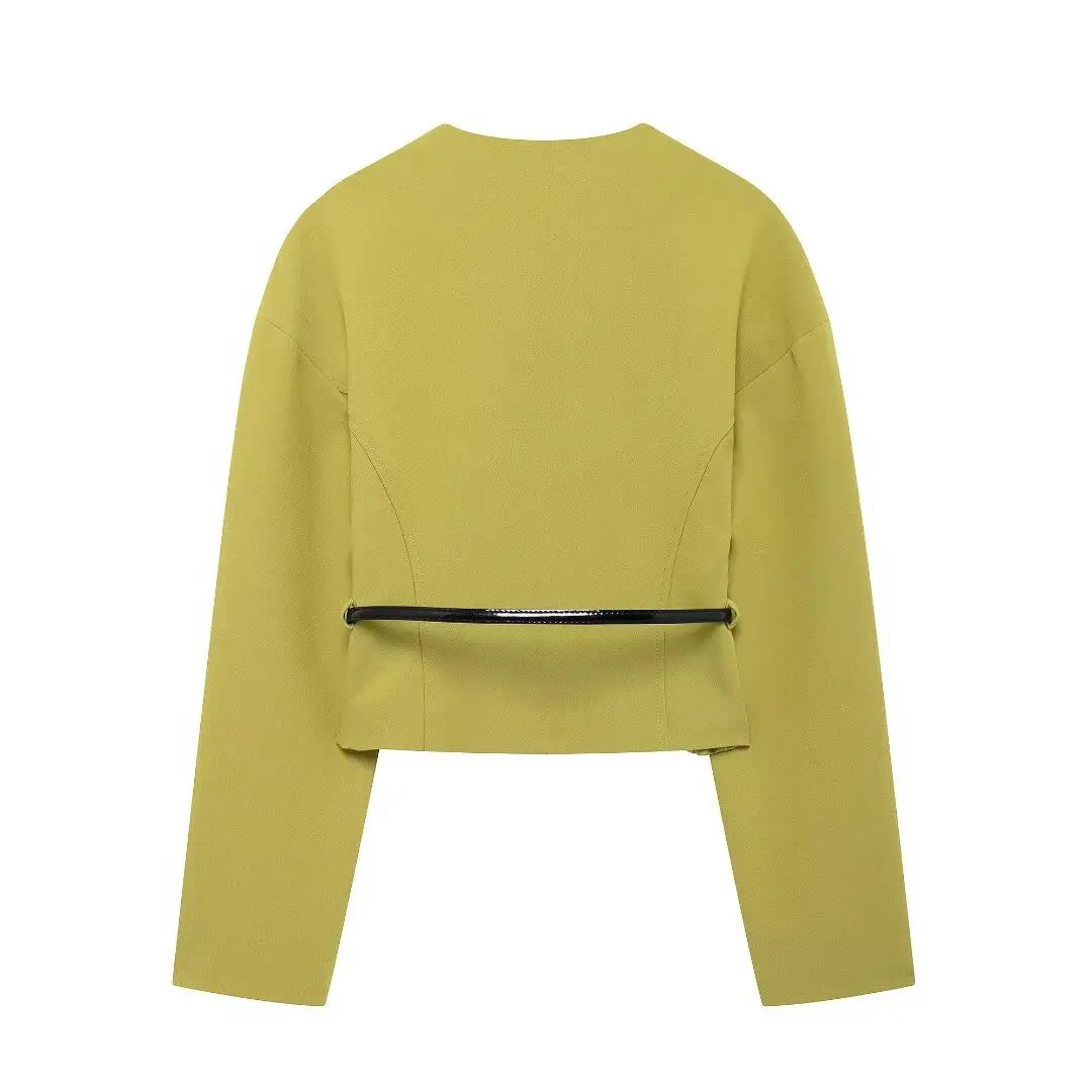 WezelBezel Shirt and Skirt Set - Waist Belt Style