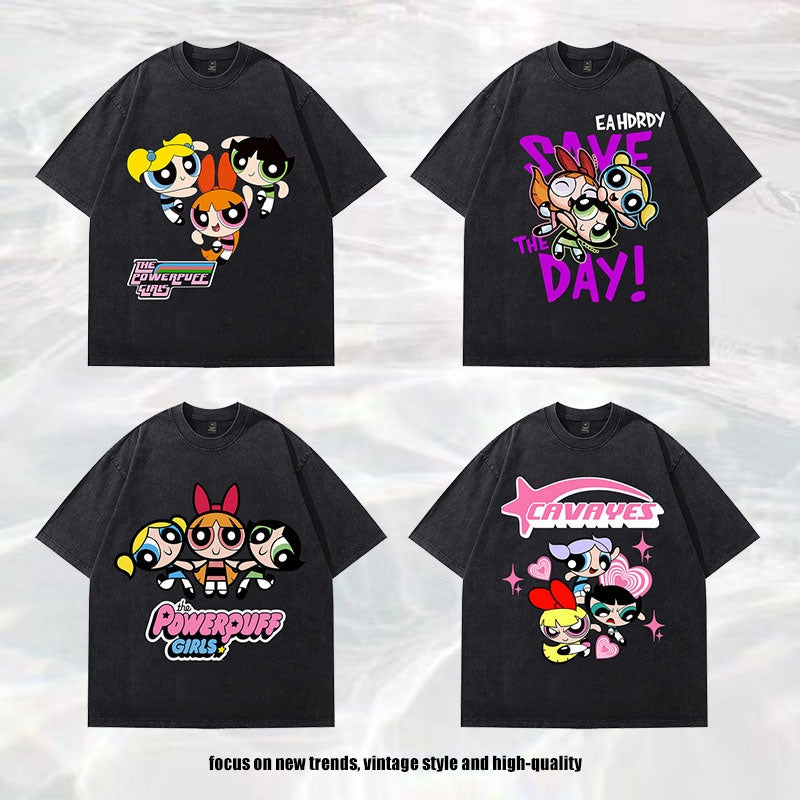 WezelBezel Retro Cartoon Cotton Tee
