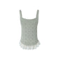 WezelBezel Strapless Knit Fitted Top