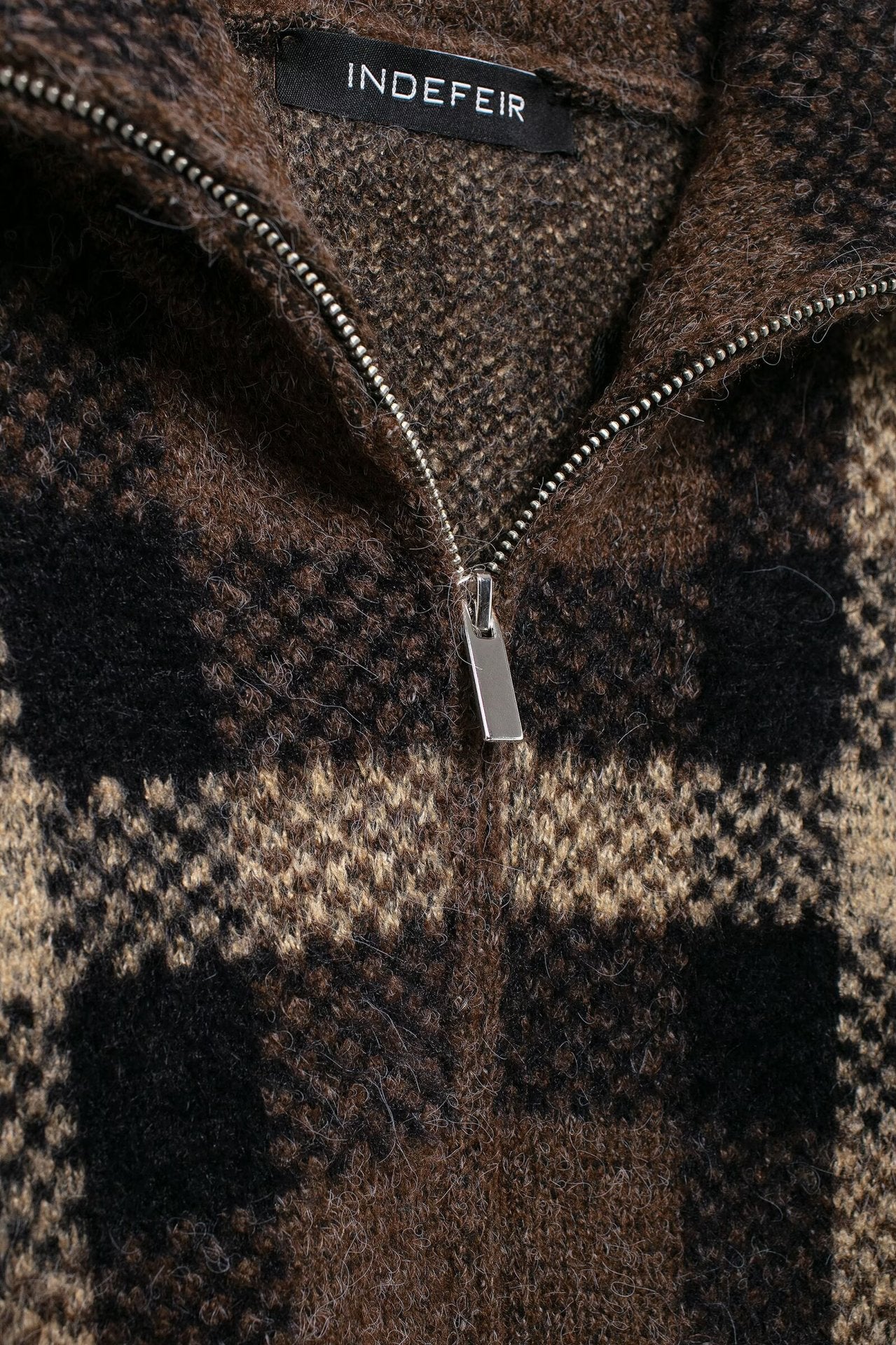 WezelBezel Plaid Jacket - High Neck Style