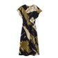 WezelBezel Printed Dress - Silk Satin Texture