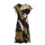 WezelBezel Printed Dress - Silk Satin Texture