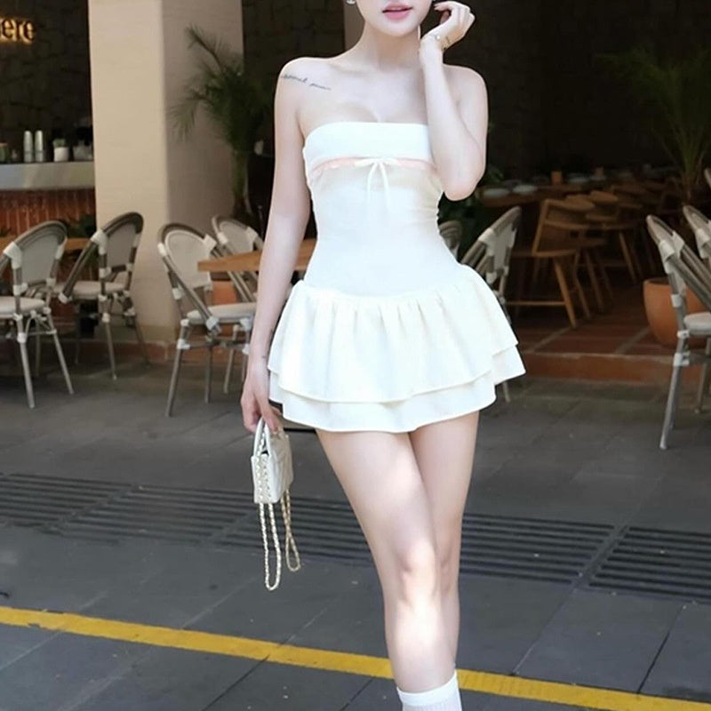 WezelBezel Tie-Up Halter Body Dress