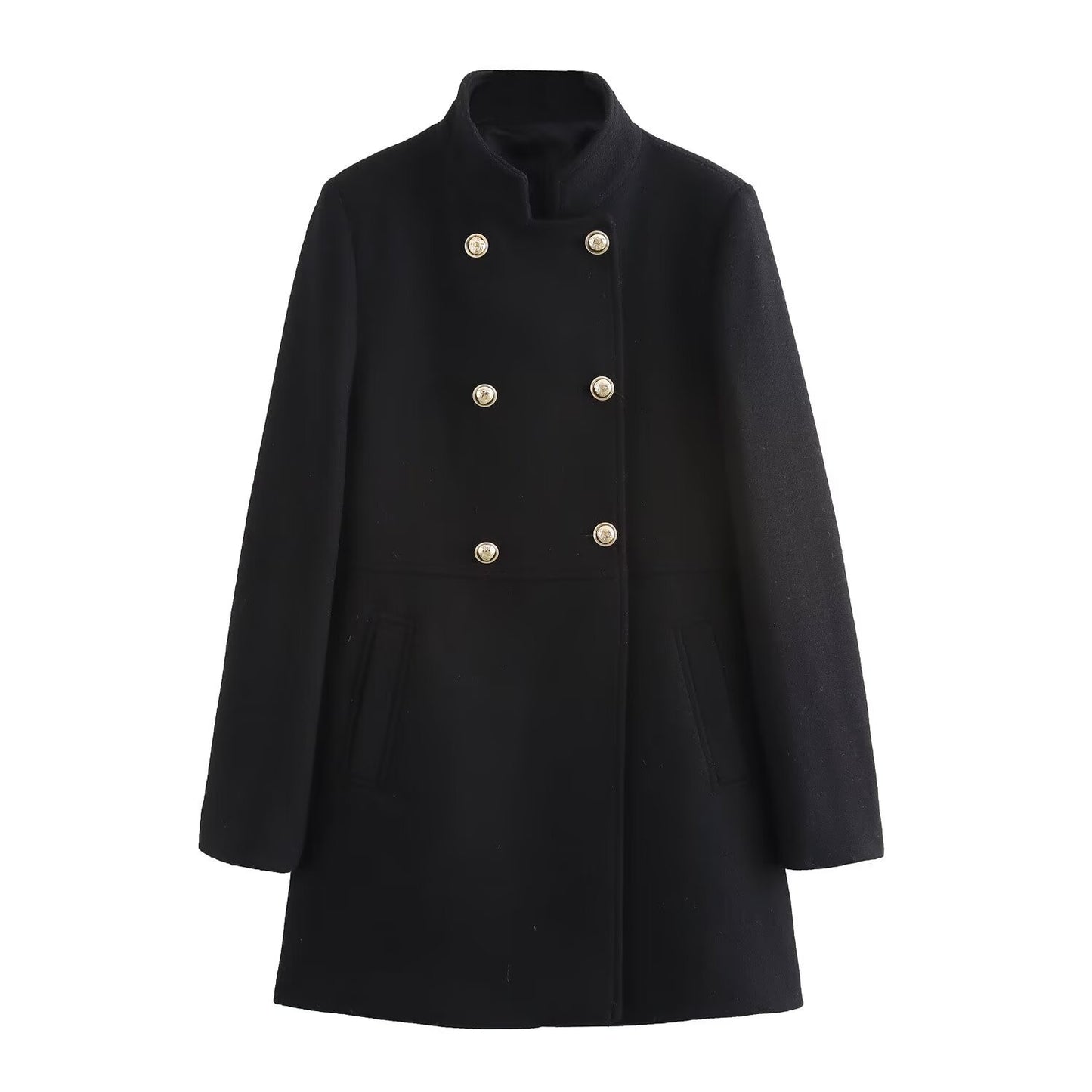 WezelBezel Double Breasted Coat - Fashionable Style