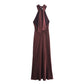 WezelBezel Silk Satin Jumpsuit - Hanging Neck