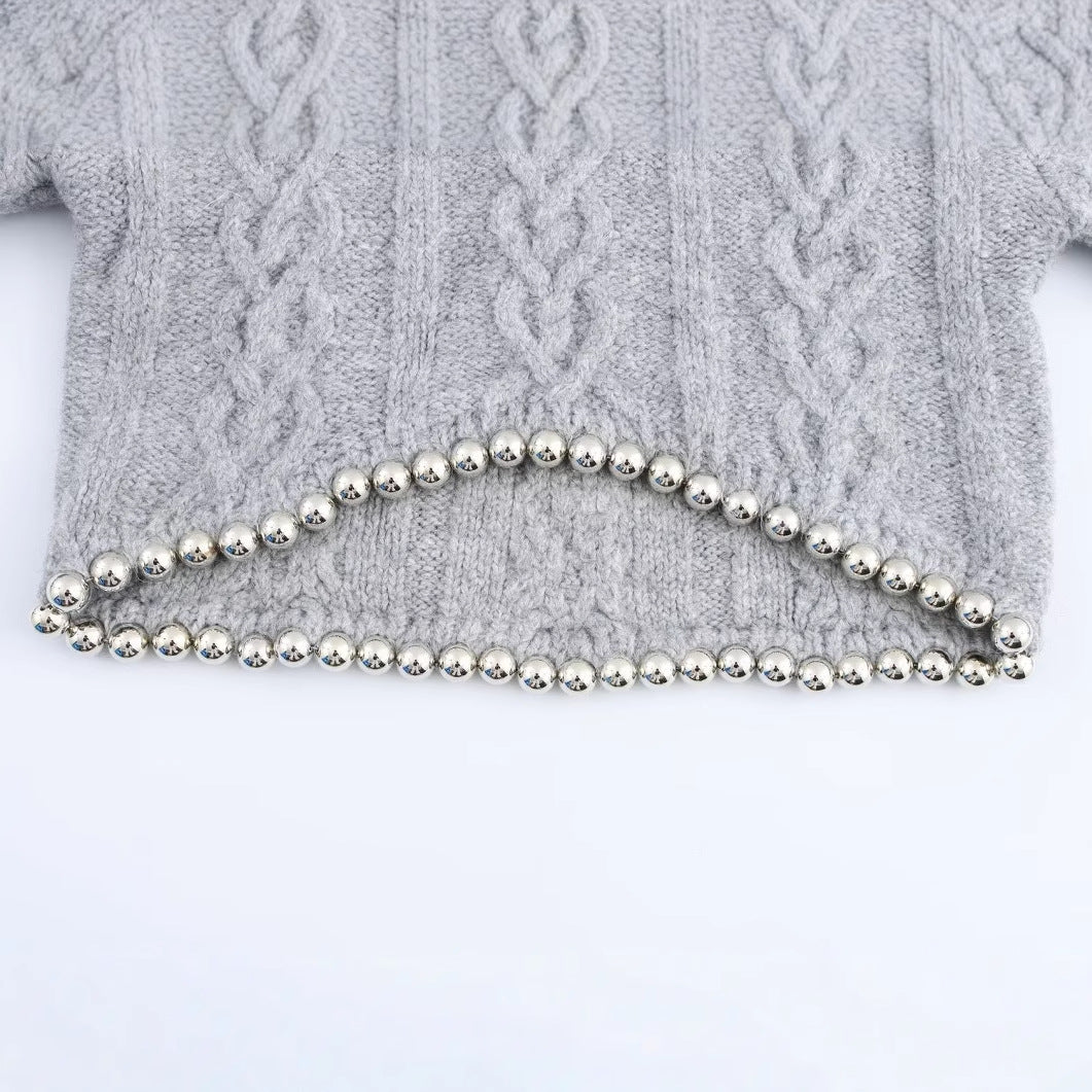 WezelBezel Pullover High Neck Sweater