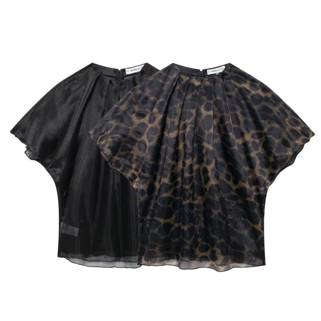 WezelBezel Organza Top - Loose and Slimming Style