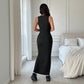 WezelBezel Slimming Long Dress - Sleeveless Design