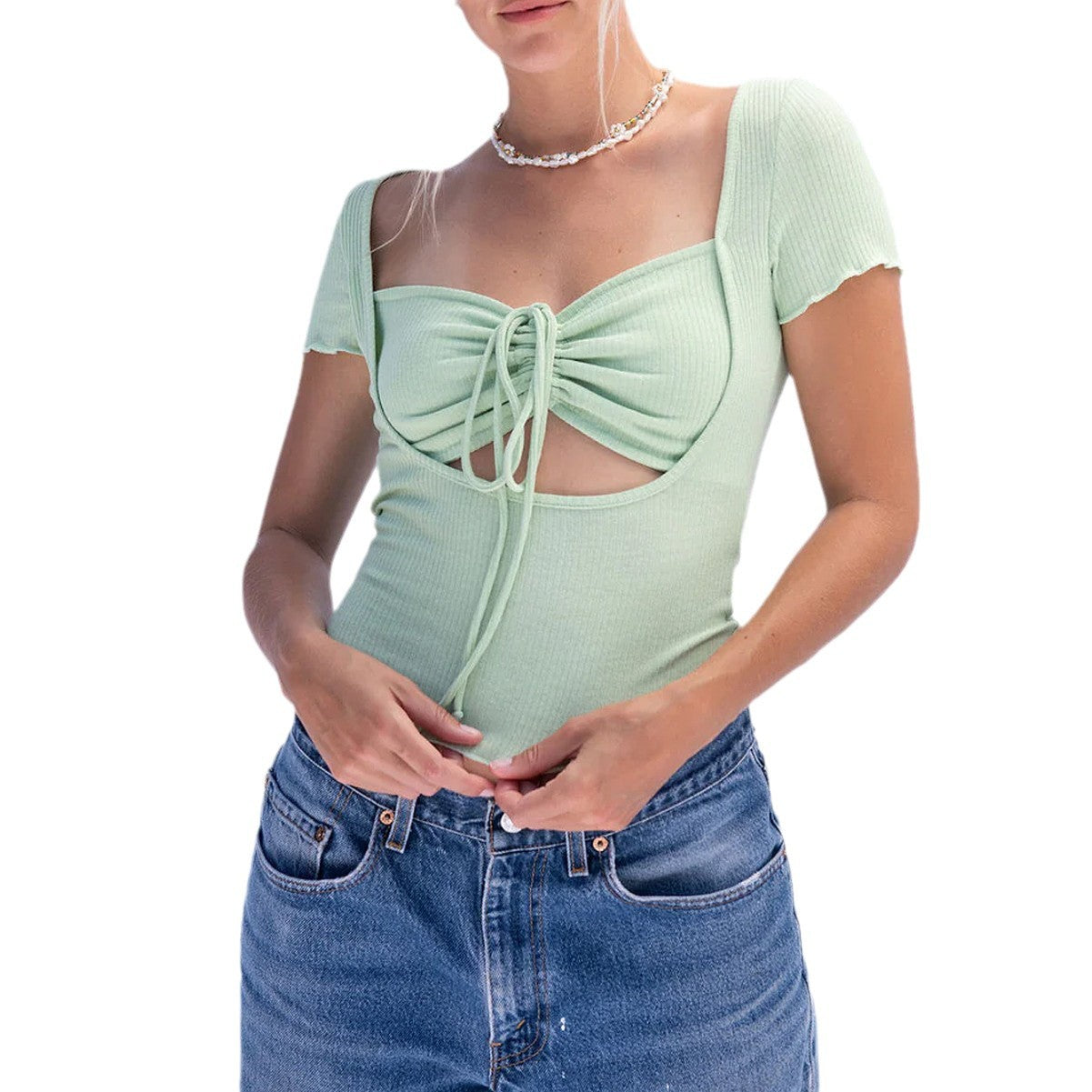 WezelBezel Short Sleeved T-shirt - Hollowed Out Style