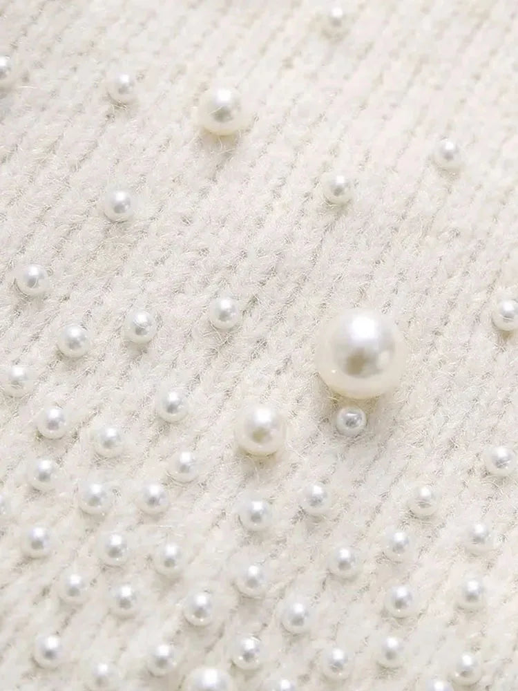 WezelBezel Pearl-Detail Knit Mini Set