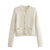 WezelBezel Button Decoration Cardigan - Small Fragrant Style