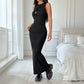 WezelBezel Slimming Long Dress - Sleeveless Design