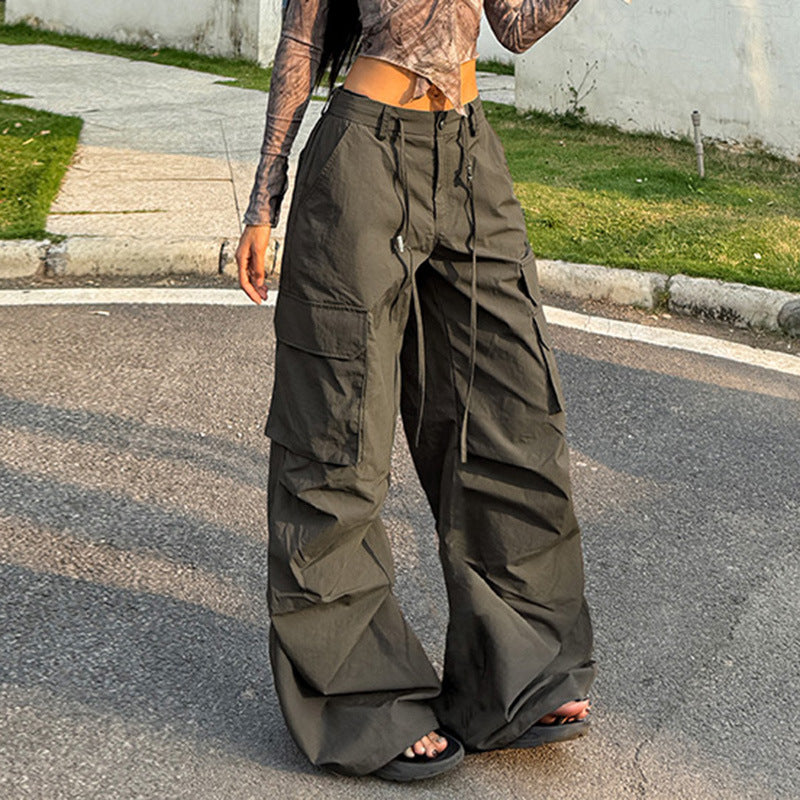 WezelBezel Wide Leg Utility Pants