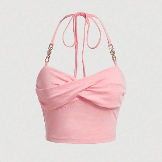 WezelBezel Neck Hanging Top - Slim Fit