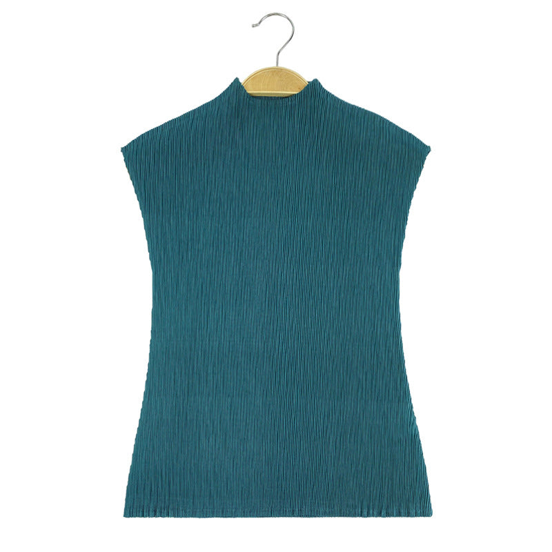 WezelBezel Sleeveless Vest - Half Turtleneck