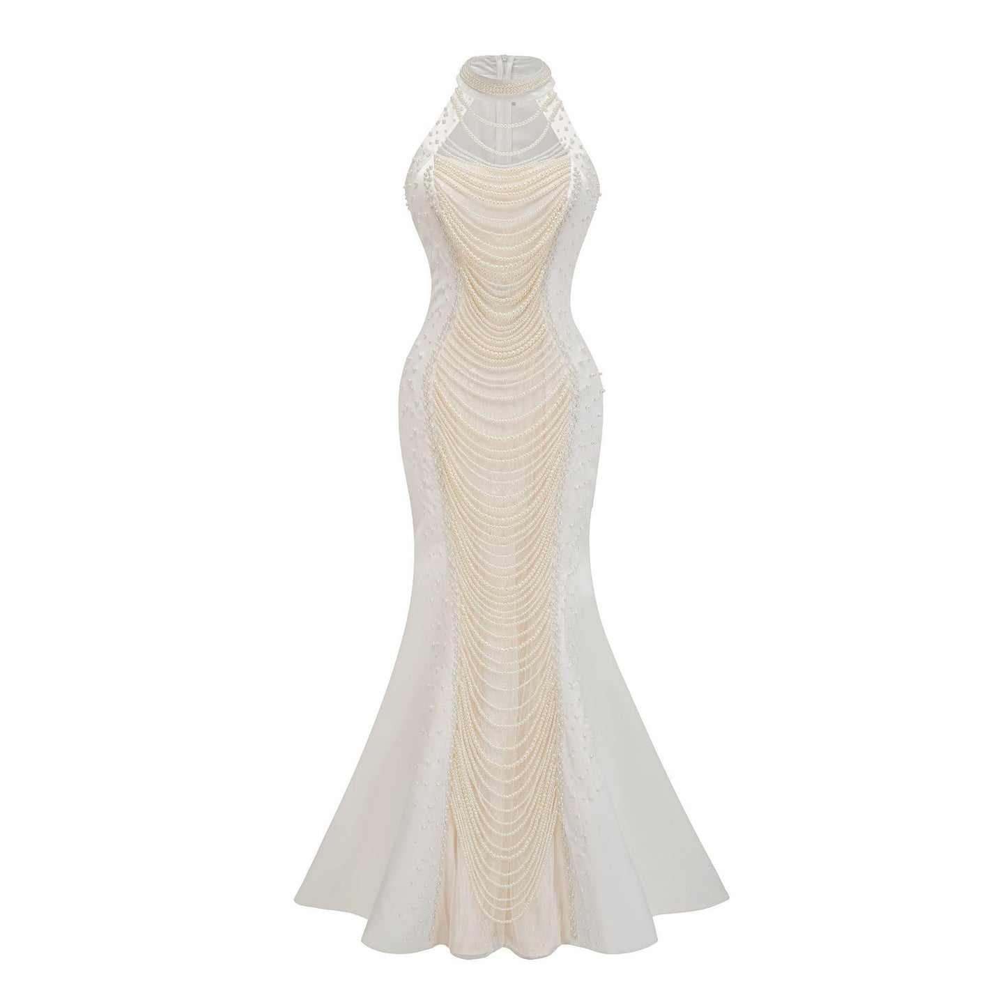 WezelBezel Beaded Gala Dress