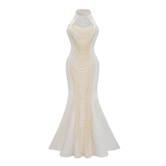 WezelBezel Beaded Gala Dress