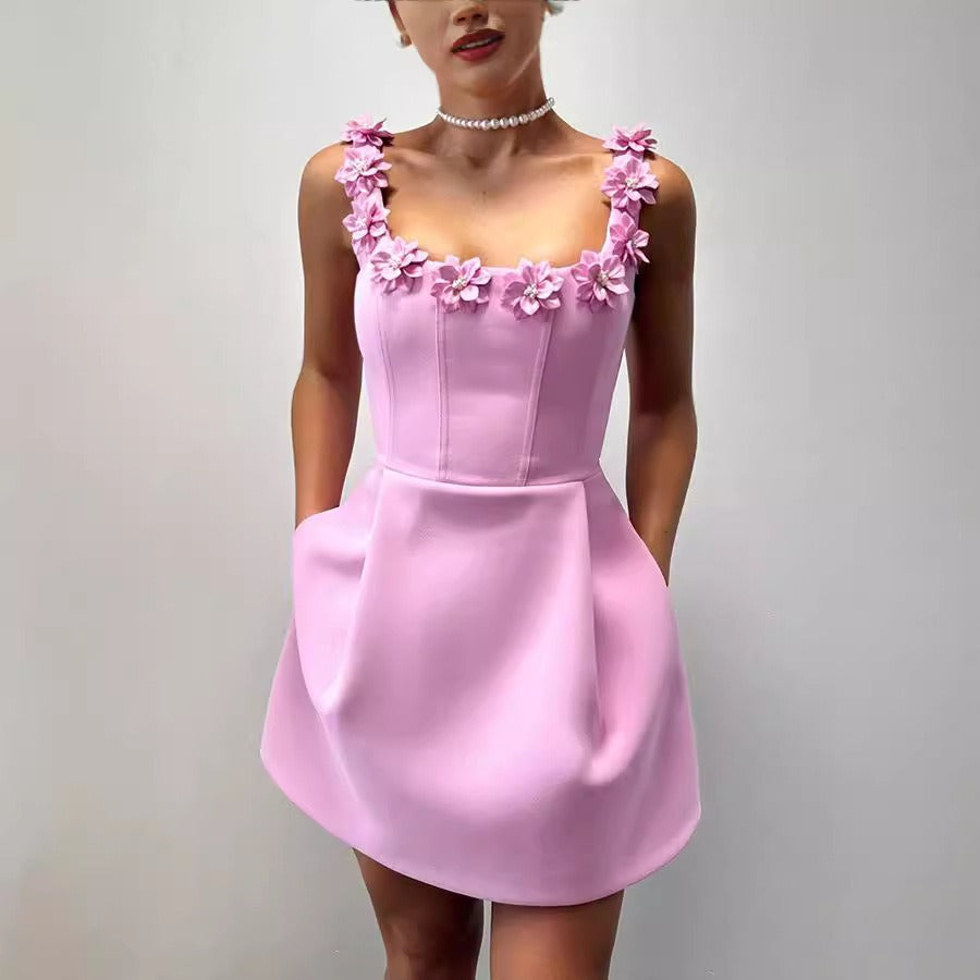 WezelBezel Pocket Dress - Loose Casual Style