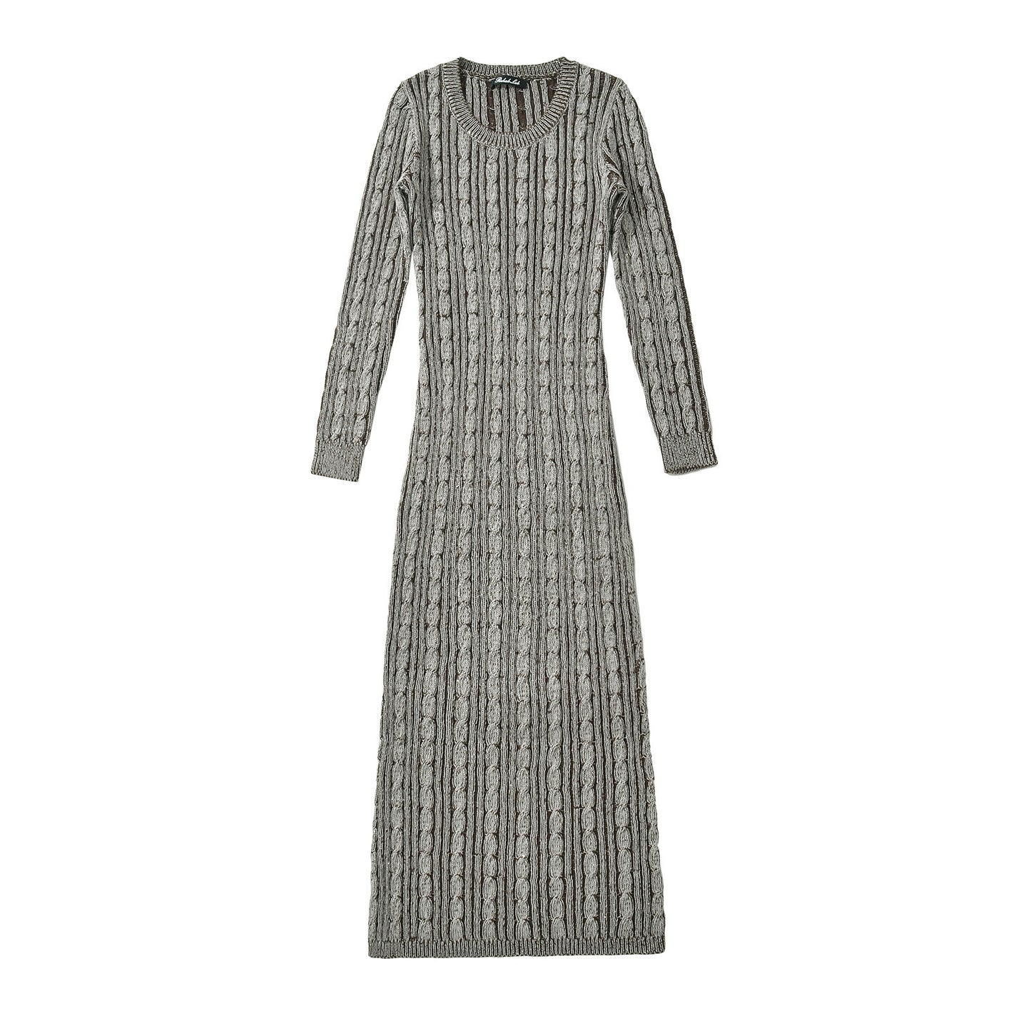 WezelBezel Twisted Knit Midi Dress