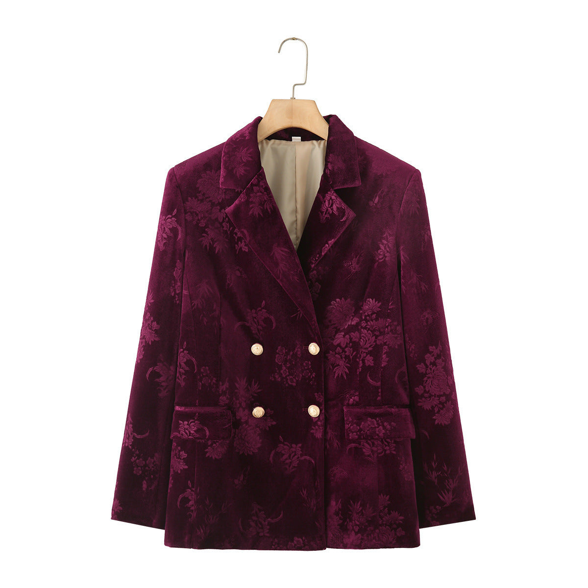 WezelBezel Velvet Embossed Street Jacket