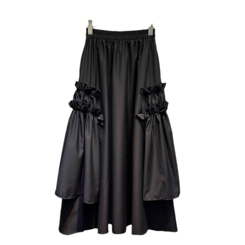 WezelBezel Elastic Waist Skirt - Irregular Style
