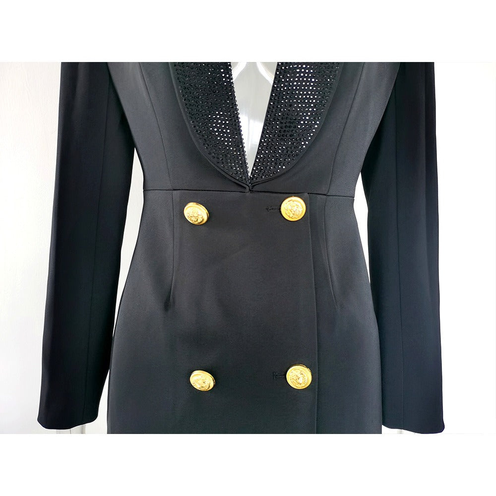 WezelBezel Diamond Suit Skirt - Long Sleeved Style