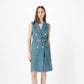 WezelBezel Slim Fit Dress - Jacquard Denim Style