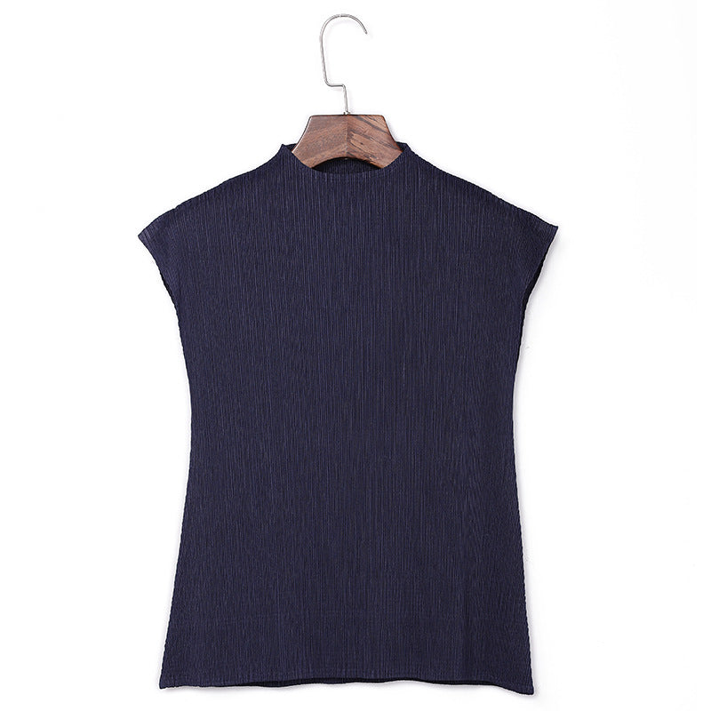 WezelBezel Sleeveless Vest - Half Turtleneck