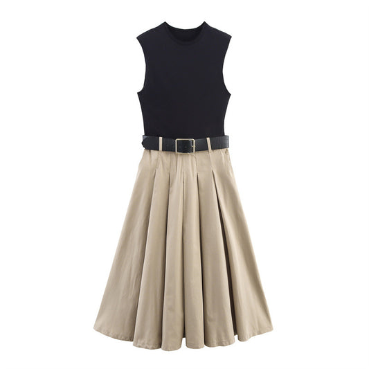 WezelBezel Spaghetti Strap Patch Dress