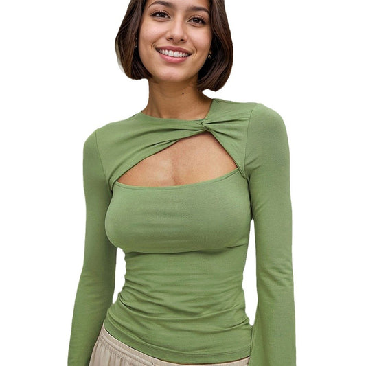 WezelBezel Hollow Out Top - Slim Fit Style