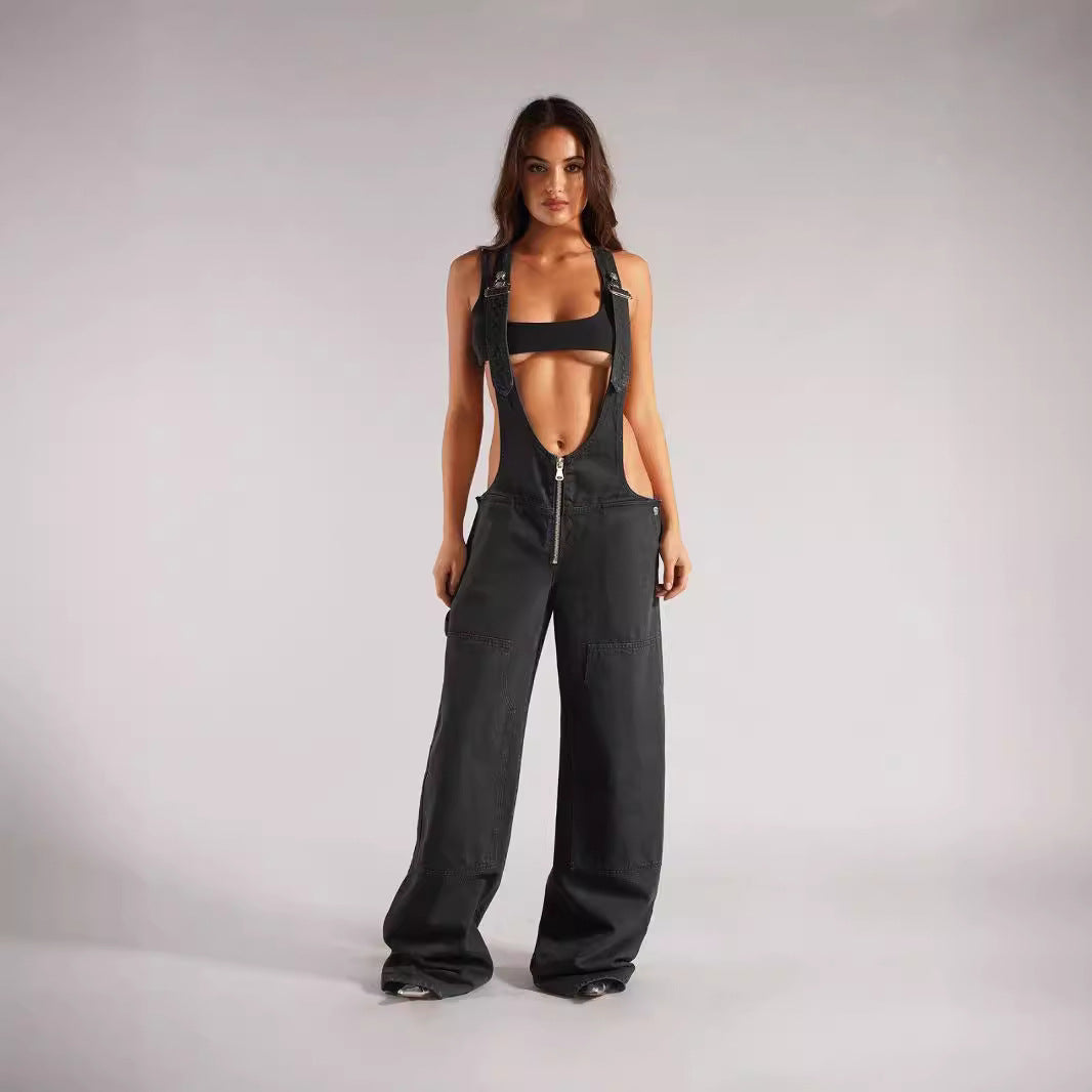 WezelBezel Overalls - Loose Casual Style