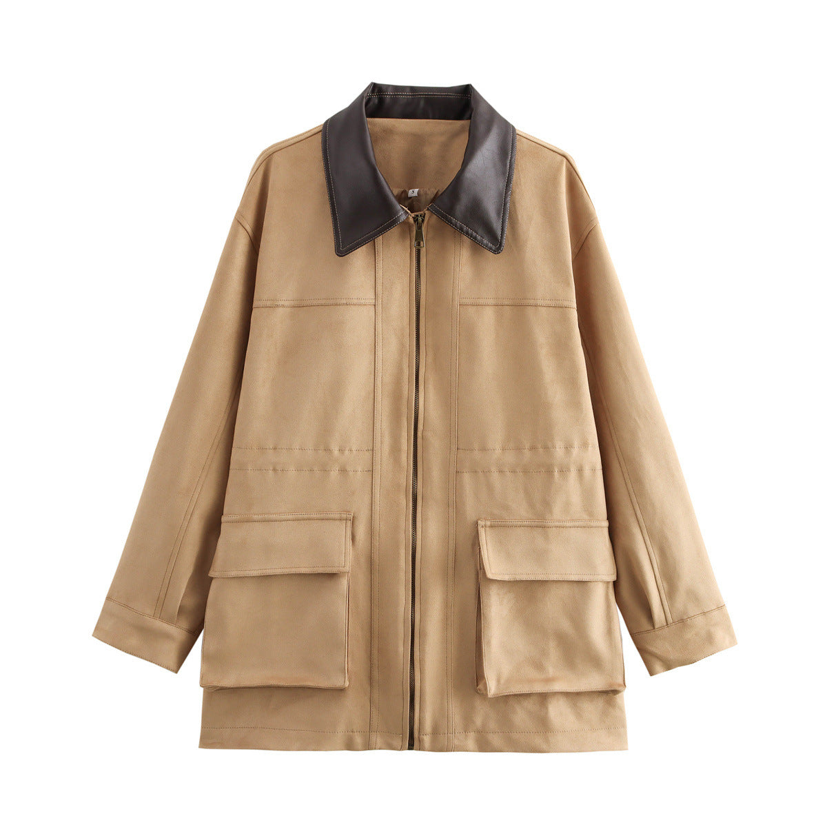WezelBezel Suede Pocket Coat