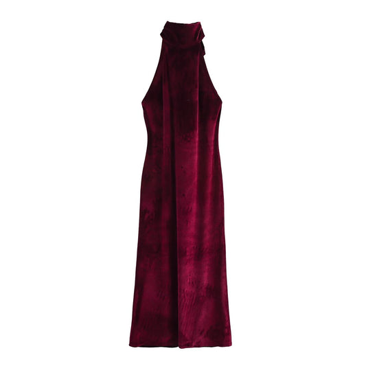 WezelBezel Silk Satin Jumpsuit - Hanging Neck