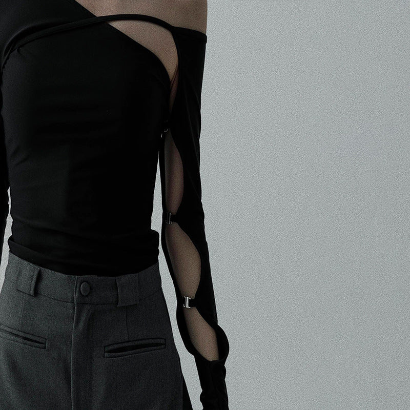 WezelBezel Slim Fit Asymmetrical Tee