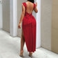 WezelBezel Exposed Back Dress - Mid Length