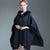 WezelBezel Woolen Coat - Hooded Shawl Cape