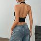WezelBezel Backless Crop Tee