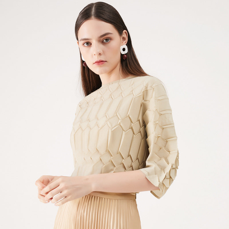 WezelBezel Oversized Pleated Tee Set