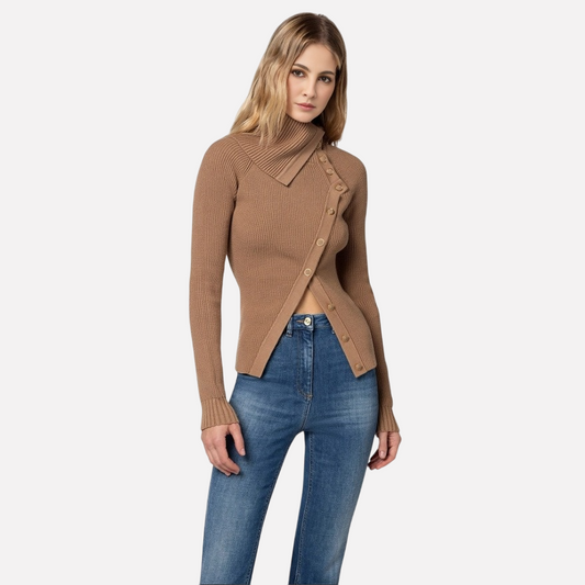 WezelBezel Slim Fit Pullover - Irregular Style