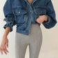 WezelBezel Short Denim Jacket - Casual Style