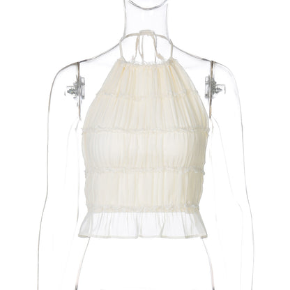 WezelBezel Backless Tie Crop Top