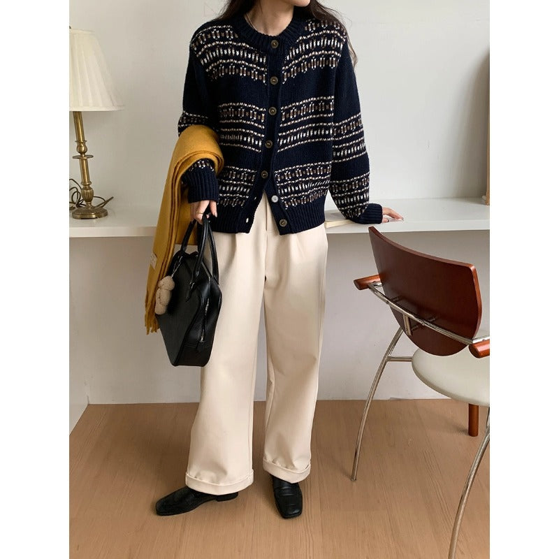 WezelBezel Vintage Knit Long Cardigan