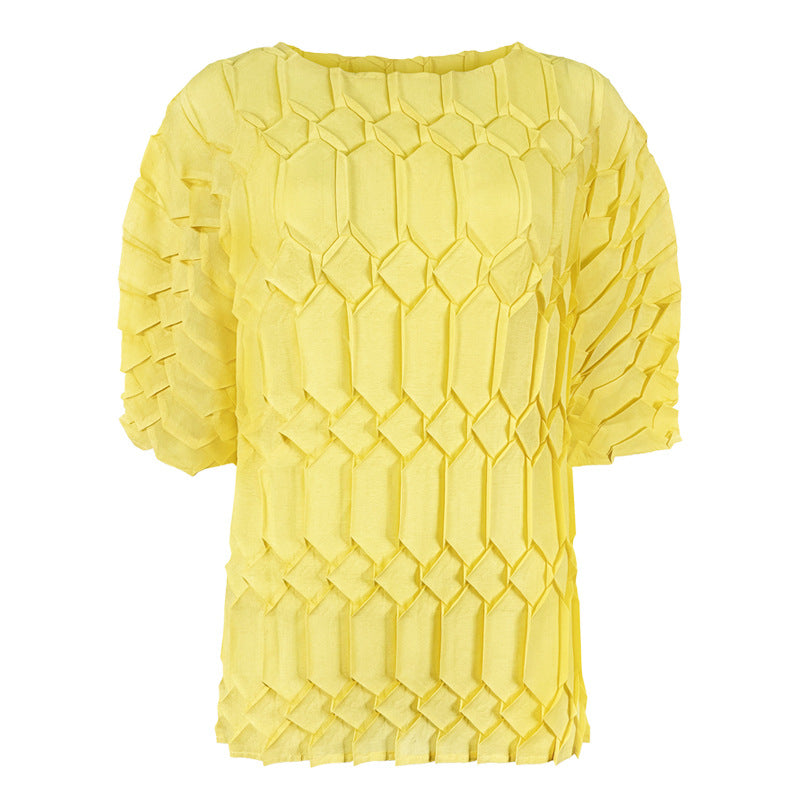 WezelBezel Oversized Pleated Tee Set