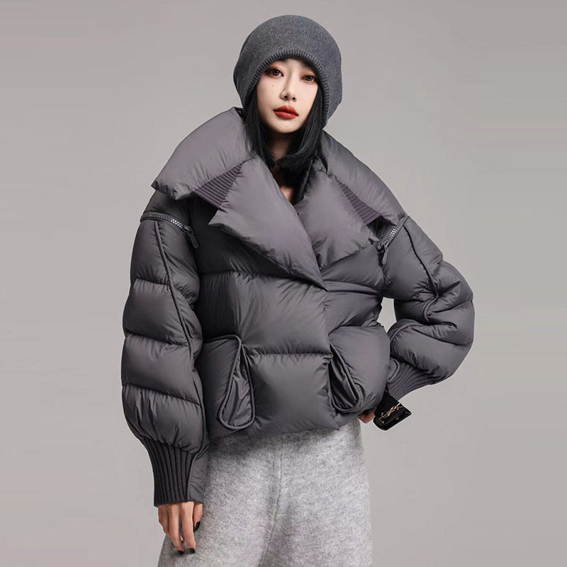 WezelBezel Down Jacket - Magnetic Buckle Style